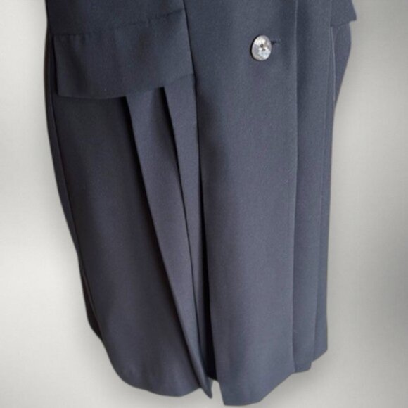 Vintage Fattaneh Bahari 2 Piece Black Blazer Dress Size 16 - Picture 7 of 15